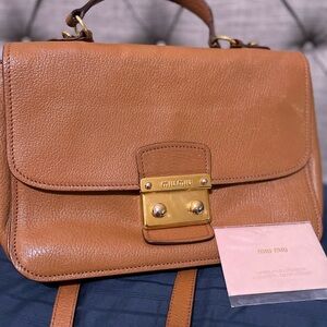 Miu Miu madras top handle